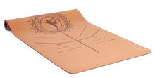 Load image into Gallery viewer, Dancer Cork Yoga Mat (High Grip, Anti slip, Alignment marks, Free Carrying Strap)
