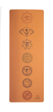 Load image into Gallery viewer, Chakras Cork Yoga Mat (High Grip &amp; Anti Slip ,Free Carrying Strap)
